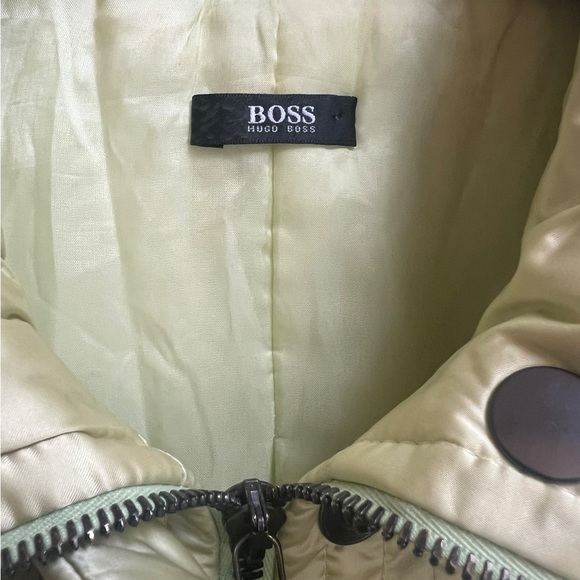 Hugo Boss Women's Light Lime Puffer Jacket - Picture 2 of 3